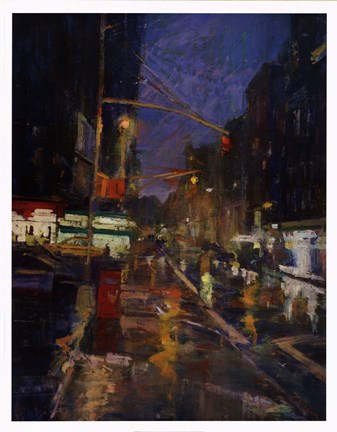 Framed Pizza at 4 a.m. Print