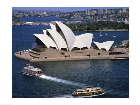 Framed High angle view of an opera house, Sydney Opera House, Sydney, Australia Print