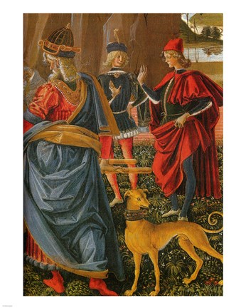 Framed Saint Bernardino saves a dead man Pintoricchio Print