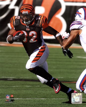 Framed Cedric Benson 2011 Action Print