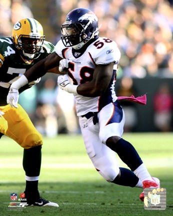 Framed Von Miller 2011 Denver Broncos Print