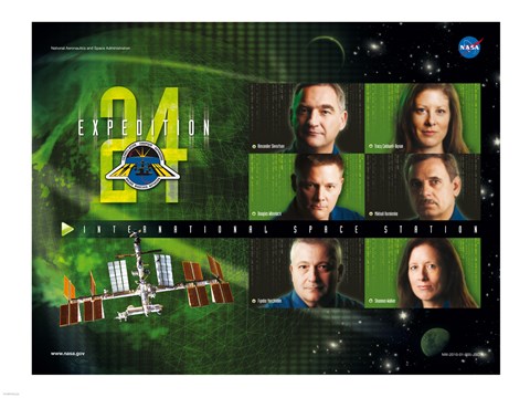 Framed Expedition 24 Matrix Crew Poster Print