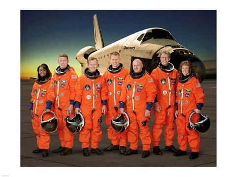 Framed STS 121 Crew Portrait Print