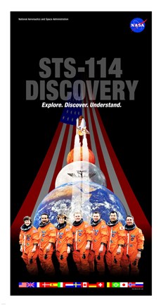 Framed STS 114 Mission Poster Print