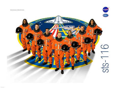 Framed STS 116 Mission Poster Print