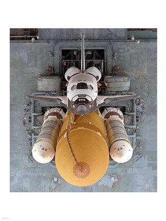 Framed Atlantis Atop Mobile Launcher Platform &amp; Crawler Transporter Print
