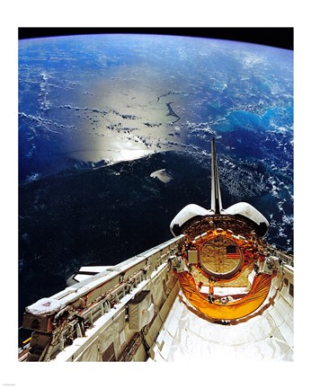 Framed Atlantis Over Florida Print