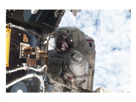 Framed NASA Astronaut Mike Fossum Atlantis Print