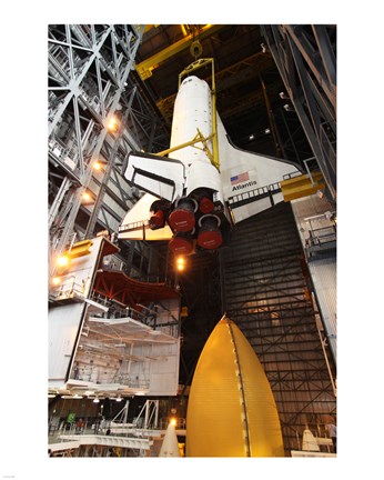 Framed STS-129 Orbiter Atlantis Sling Print