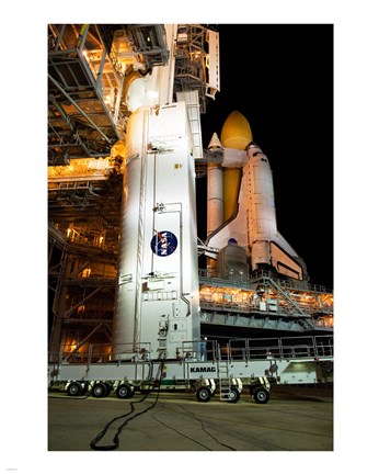 Framed STS-129 Payload Canister Print