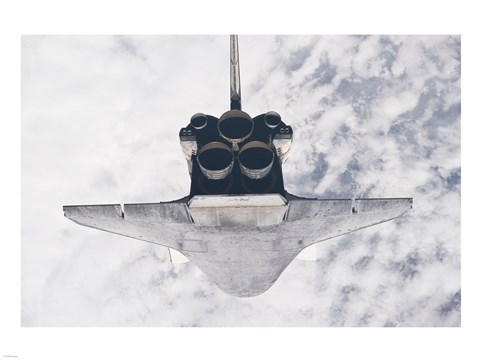 Framed STS132 Atlantis in orbit Print