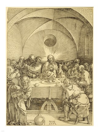 Framed Last Supper Durer Print