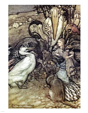 Framed Alice in Wonderland, But who has won Print
