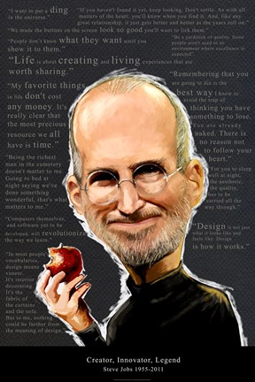 Framed Steve Jobs - Creator, Innovator, Legend Print