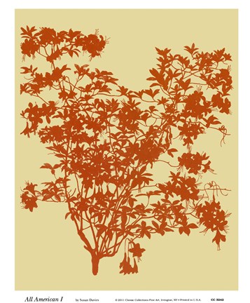 Framed All American I Print