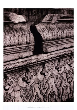 Framed Stone Carving III Print