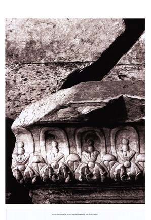 Framed Stone Carving IV Print