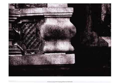 Framed Stone Carving VI Print