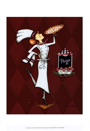 Framed Miss Pizza Print