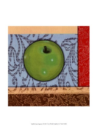 Framed Fruit Tapestry I Print