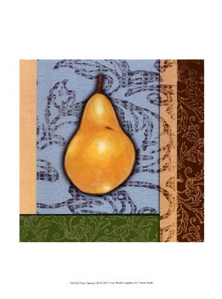 Framed Fruit Tapestry III Print