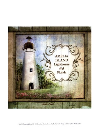 Framed Florida Lighthouse I Print