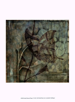 Framed Small Ethereal Wings V Print