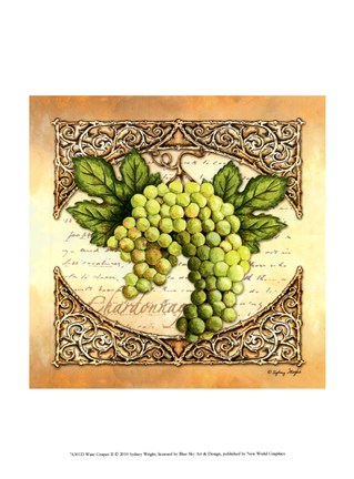 Framed Wine Grapes II Print