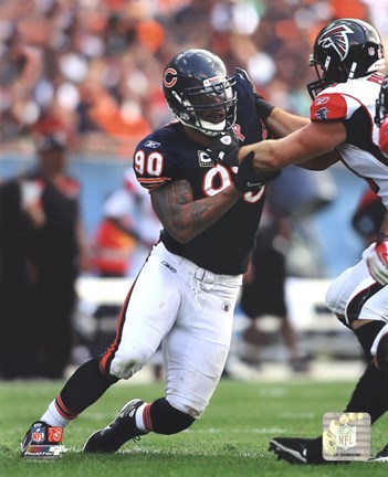 Framed Julius Peppers 2011 Action Print