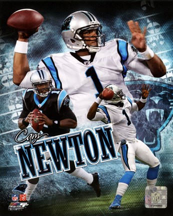 Framed Cam Newton 2011 Portrait Plus Print