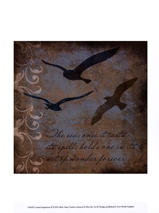 Framed Coastal Inspiration II Print