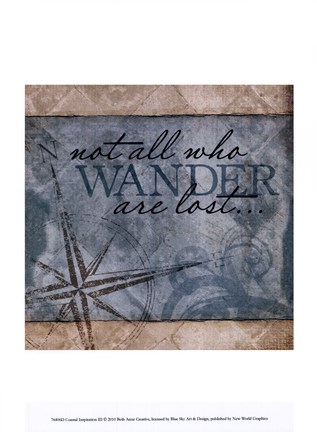 Framed Coastal Inspirations III Print