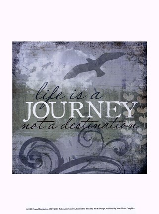 Framed Coastal Inspiration VII Print