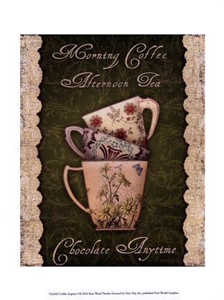 Framed Coffee Inspires I Print