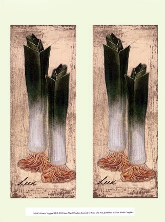 Framed Fresco Veggies III Print