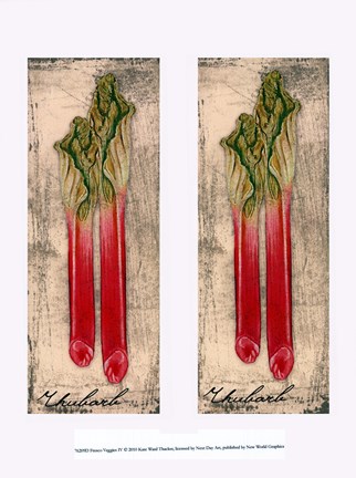 Framed Fresco Veggies IV Print