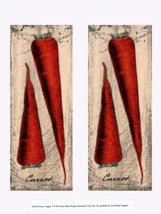 Framed Fresco Veggies V Print