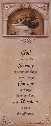 Framed Urn with Verse Print