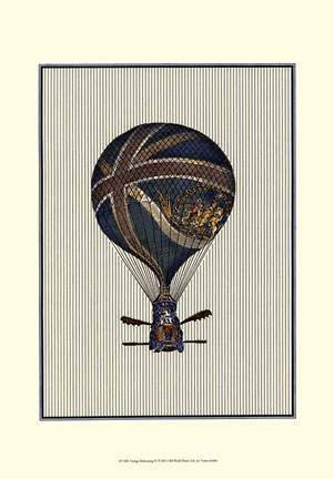Framed Vintage Ballooning IV Print