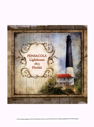 Framed Florida Lighthouse VII Print