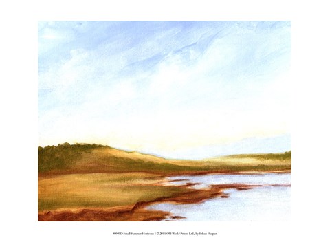 Framed Small Summer Horizons I Print