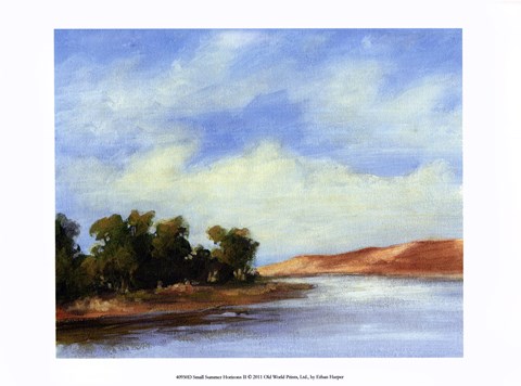 Framed Small Summer horizons II Print