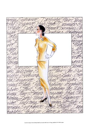 Framed 50&#39;s Fashion VII Print