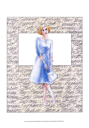 Framed 50&#39;s Fashion VIII Print