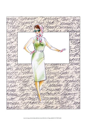 Framed 50&#39;s Fashion XII Print