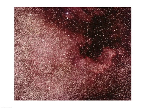 Framed North America Nebula In Cygnus Print