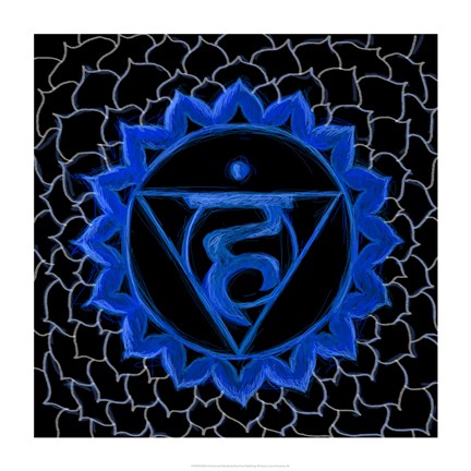 Framed Vishuddha - Throat Chakra, Purity Print
