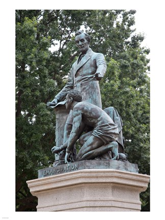 Framed Lincoln statue Print
