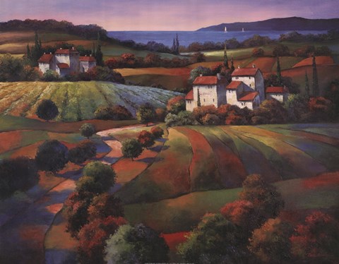 Framed Tuscan Vista I Print