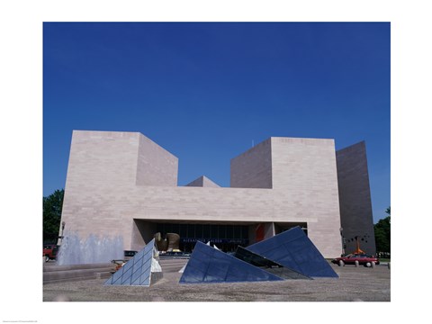 Framed Facade of the National Gallery of Art Fountain, Washington, D.C., USA Print
